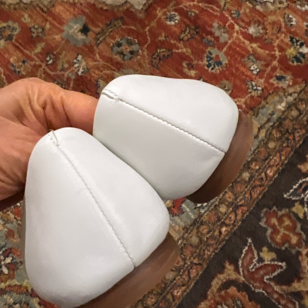 Kate Spade White Flats with Silver Accent - Picture 3 of 4